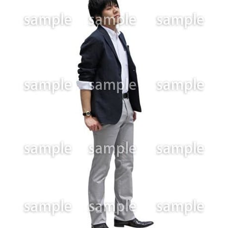 人物切抜き素材　ベーシックファッション編　P_442