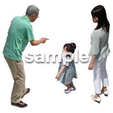 人物切抜き素材　シニア介護編　S_387