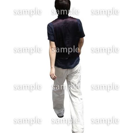 人物切抜き素材　鳥瞰編　N_322