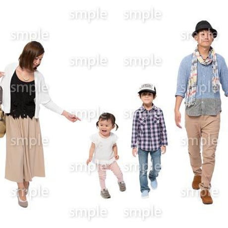 Cutout People　4人ファミリー　GG_291