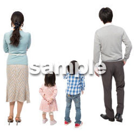 Cutout People　4人ファミリー　GG_380