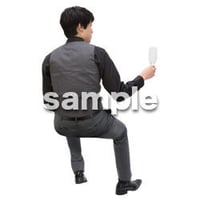 Cutout People　パーティー座る人　DD_430
