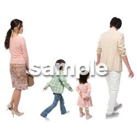 Cutout People　4人ファミリー　GG_224