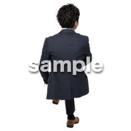 Cutout People　座る　男性　LL_005
