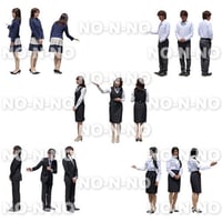 人物切抜きセット☆ 案内スタッフ　1_set064