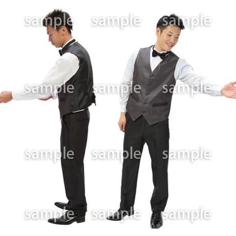 Cutout People　パーティースタッフ　DD_178