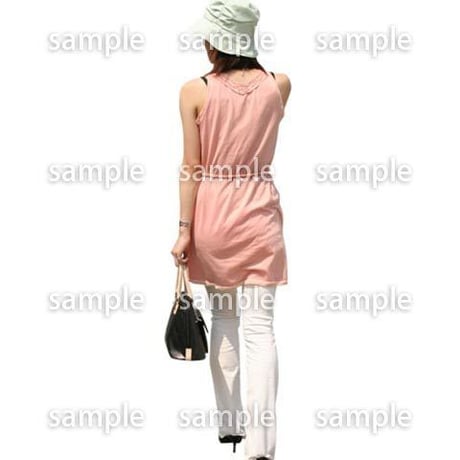 人物切抜き素材　夏服・フィットネス編　J_132
