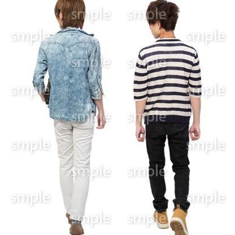 Cutout People　男性ペア　JJ_340