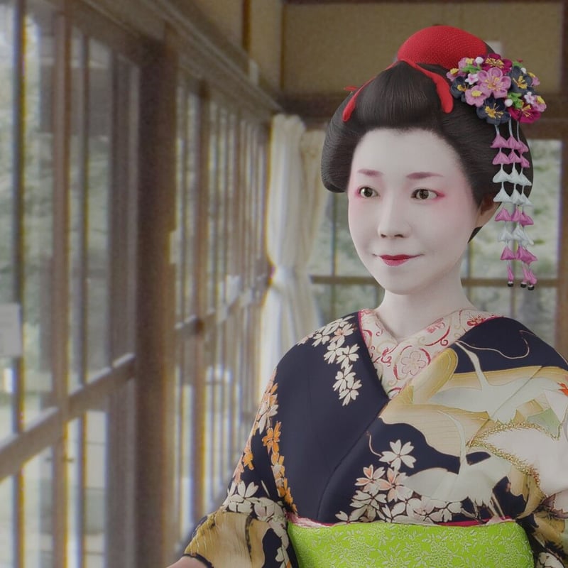 【特大 創作人形 舞妓さん確認用写真⑤-③】40枚目まで ☆創作/人形作家 ・日本人形・特大145cm『美人舞妓』左側1体