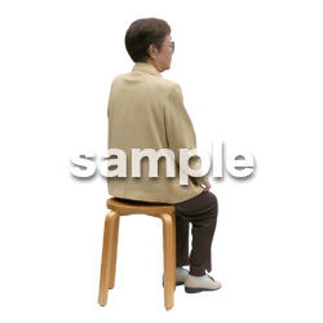 人物切抜き素材　シニア編　C_242