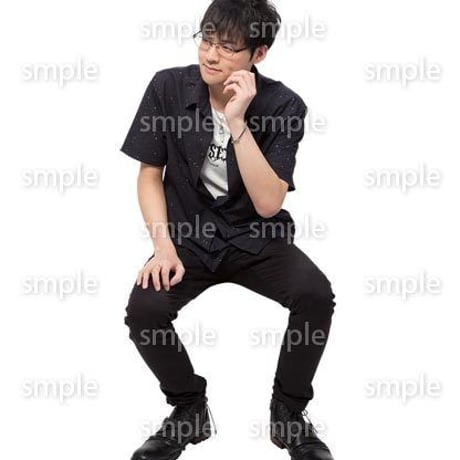 Cutout People　座る　男性　LL_466