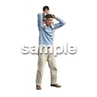 人物切抜き素材　ファミリー編　F_309