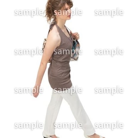 Cutout People　鳥瞰　人物 女性　FF_323