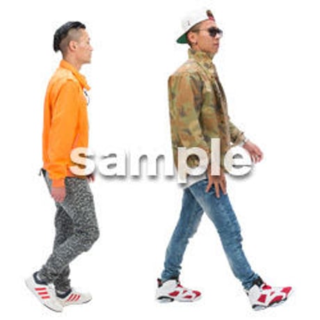 Cutout People　男性ペア　JJ_368