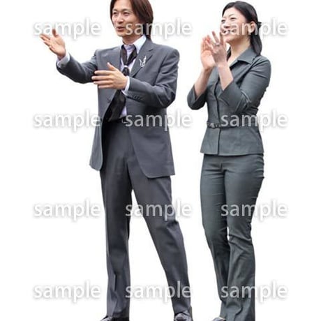 人物切抜き素材　アーバン・ショッピング編　M_011