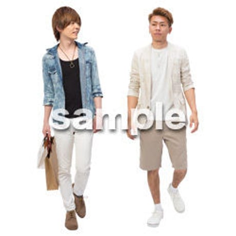 Cutout People　男性ペア　JJ_361
