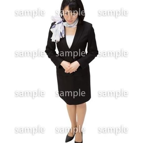 Cutout People　鳥瞰　人物 女性　FF_286