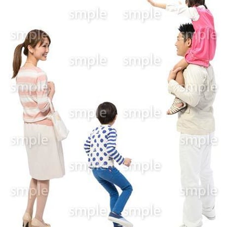 Cutout People　4人ファミリー　GG_104