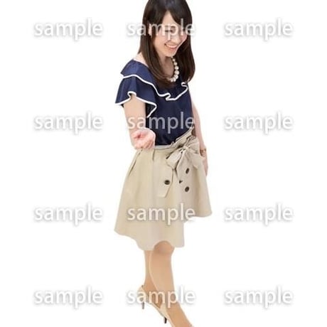 Cutout People　鳥瞰　人物 女性　FF_352