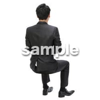 Cutout People　パーティー座る人　DD_415