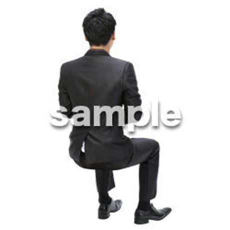 Cutout People　パーティー座る人　DD_415