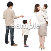 Cutout People　4人ファミリー　GG_424
