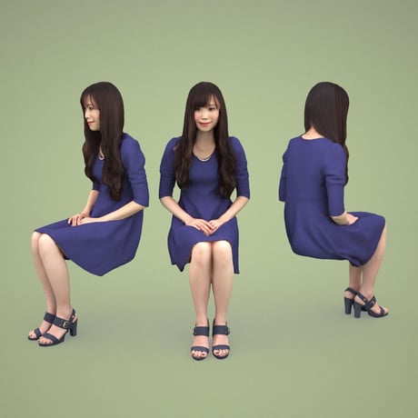 3D人物素材  [Posed]  073_Yui
