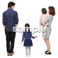 Cutout People　4人ファミリー　GG_445