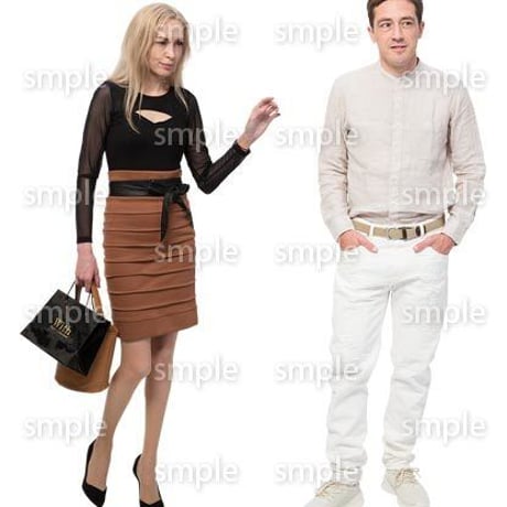 Cutout People　外国人ペア　JJ_471