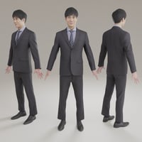 3D人モデルAポーズ　120_Kazu