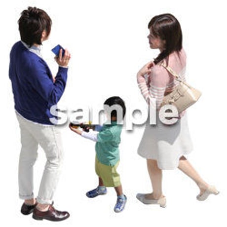 Cutout People　鳥瞰　人物　FF_154