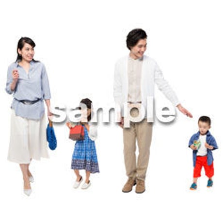 Cutout People　4人ファミリー　GG_351