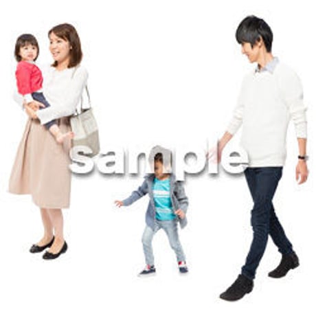 Cutout People　4人ファミリー　GG_427