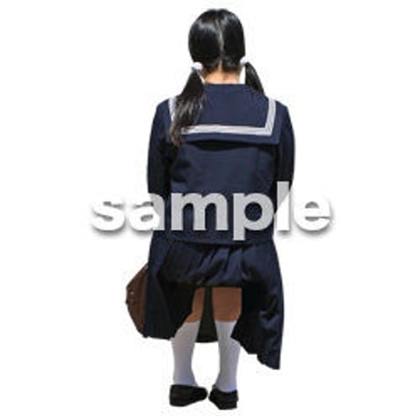 人物切抜き素材　座る人編　H_586