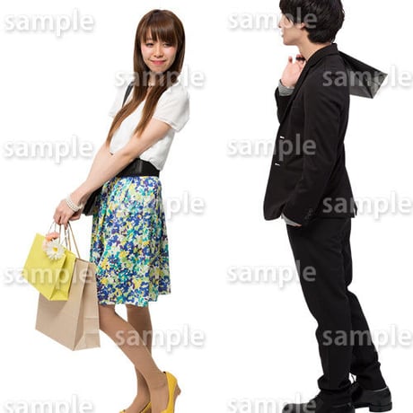 人物切抜きセット☆ショッピング　1_set154