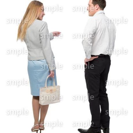 Cutout People　外国人ペア　JJ_469