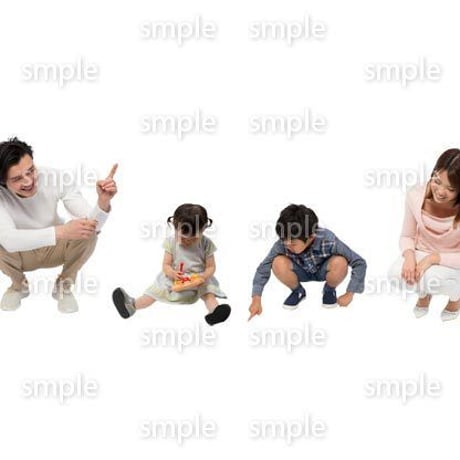 Cutout People　4人ファミリー　GG_481
