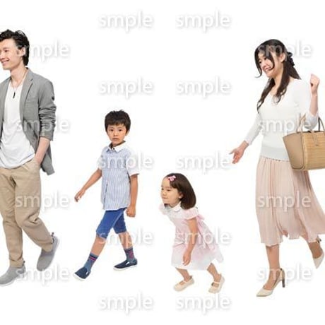 Cutout People　4人ファミリー　GG_217
