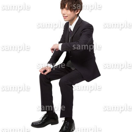 人物切抜きセット☆座る男性　1_set174