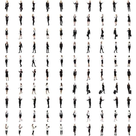 01Cutout People ビジネスV1 [ダウンロード版]