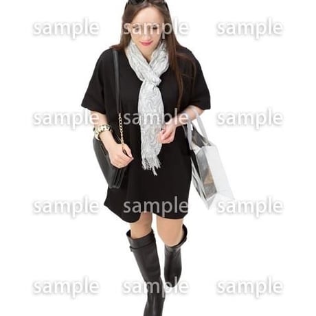 Cutout People　鳥瞰　人物 女性　FF_311