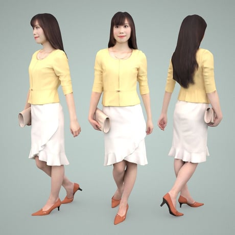 3D人物素材  [Posed]  075_Yui