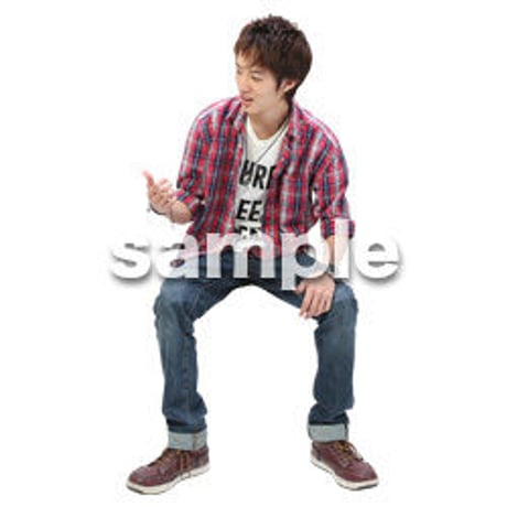 Cutout People　日本人カジュアル　BB_421