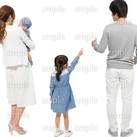 Cutout People　4人ファミリー　GG_440