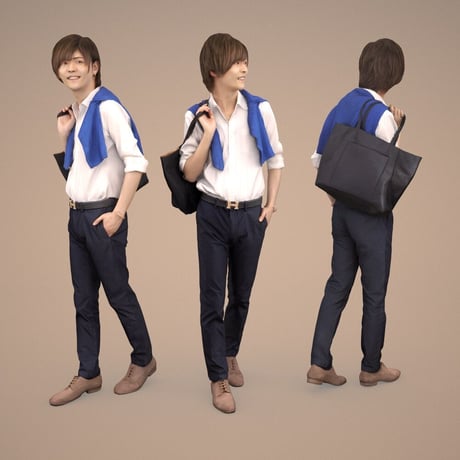 3D人物素材-ポーズド  10個セット 005_Posed-set