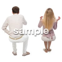 Cutout People　アットホーム　座る　II_440