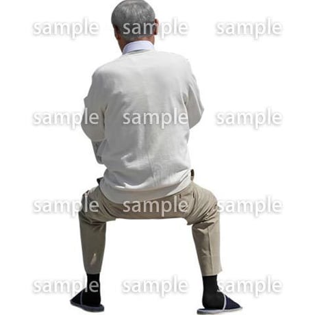 人物切抜き素材　シニアライフ編　R_450