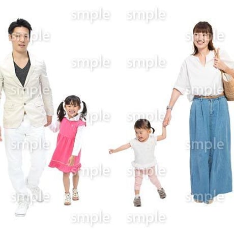 Cutout People　4人ファミリー　GG_386