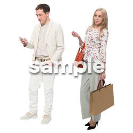 Cutout People　外国人ペア　JJ_477