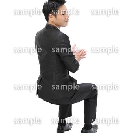 Cutout People　パーティー座る人　DD_414